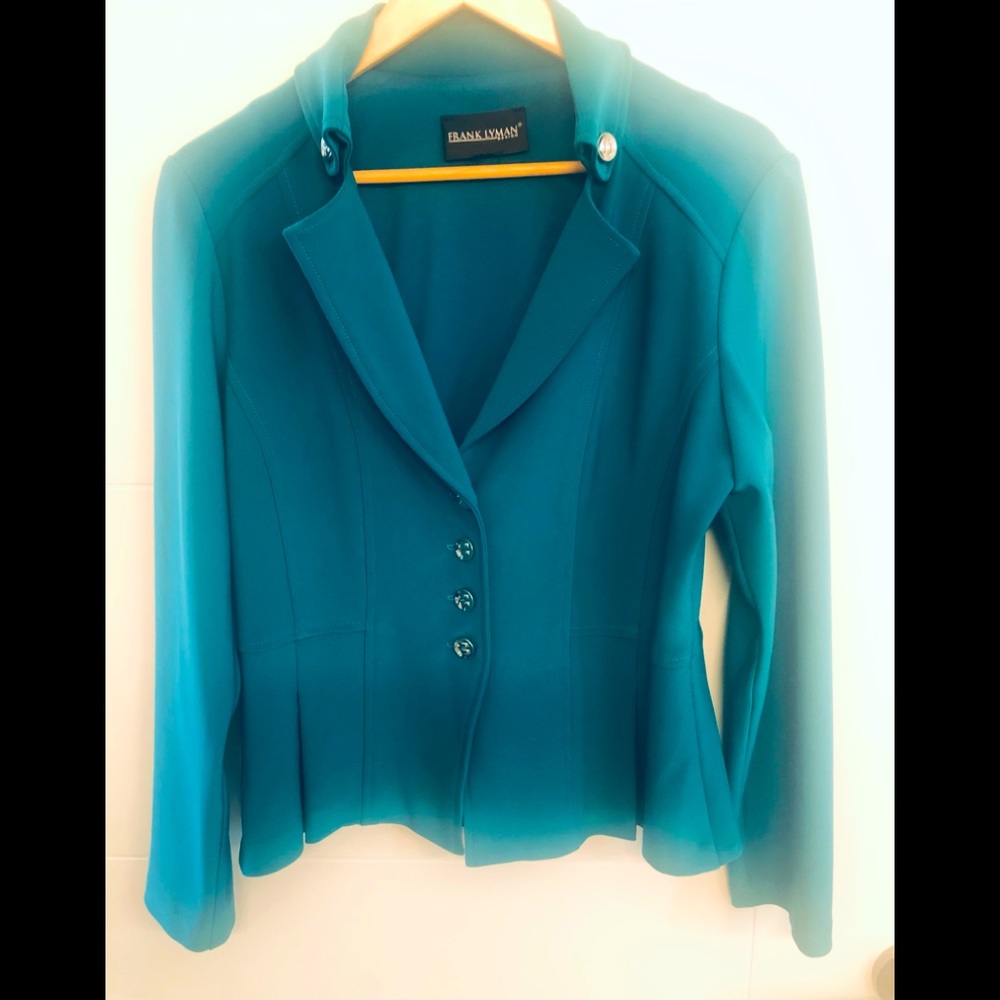 Frank Lyman Teal Blazer